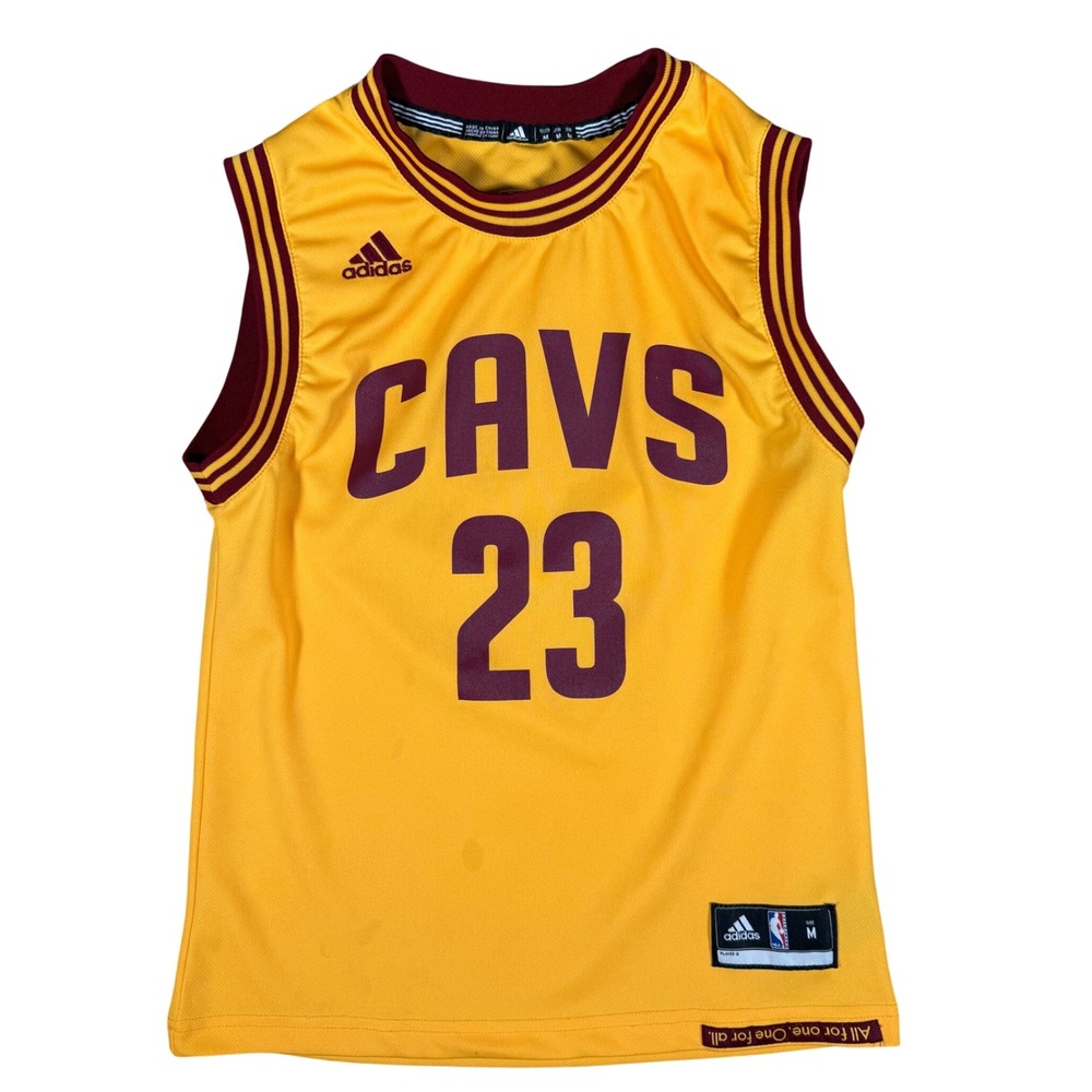 Adidas Cleveland Cavaliers LeBron‎ James 23 Jersey Boys Youth Medium Gold NBA